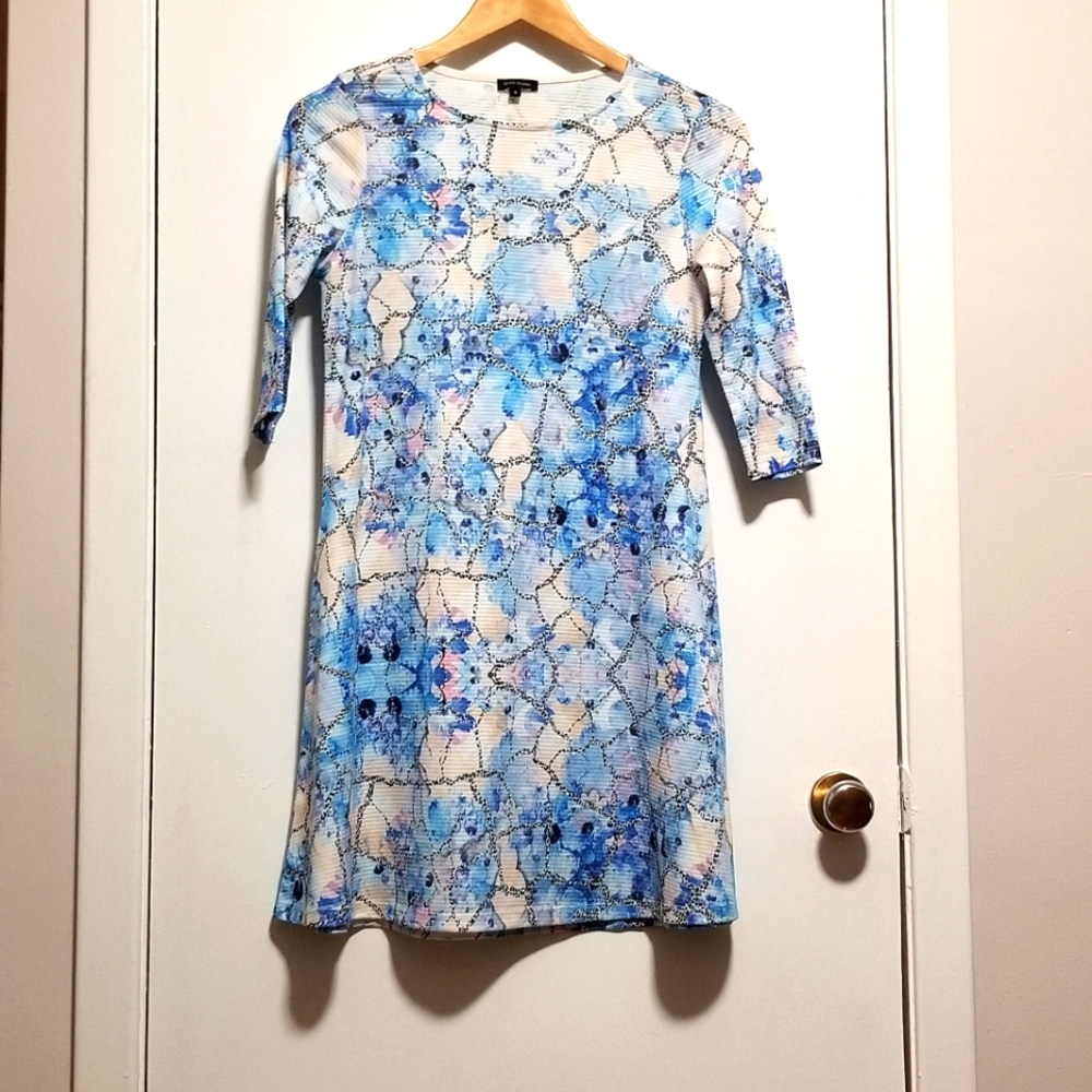 River Island 🇬🇧 UK Patterned A-line minidress